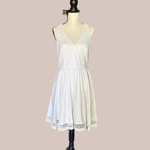 Eliza J White Eyelet Fit and Flare Sundress